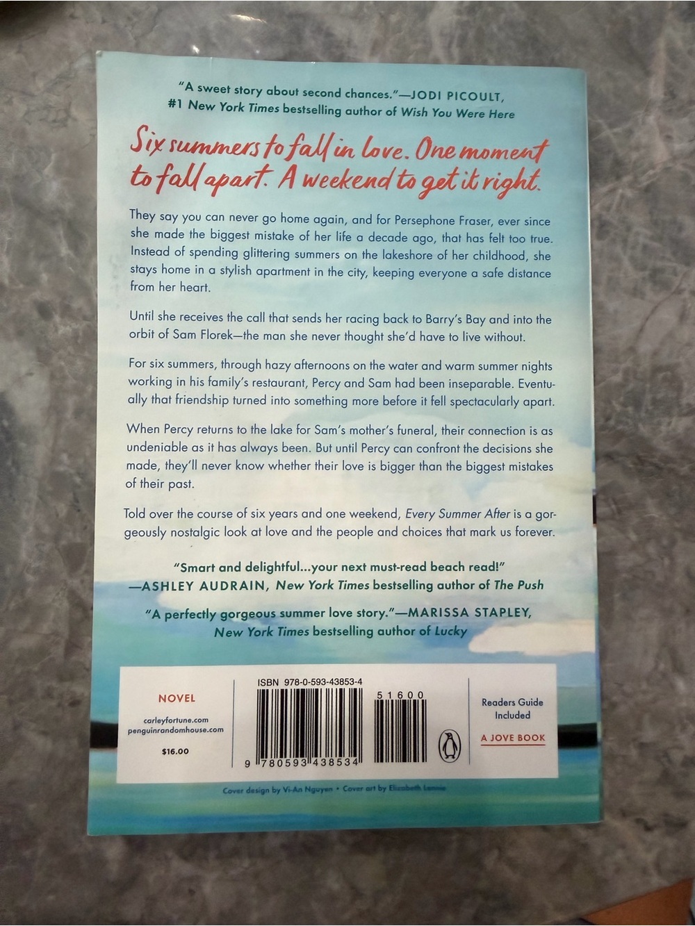 Carley Fortune Every Summer After Paperback Contemporary Romance Novel - Picture 2 of 2